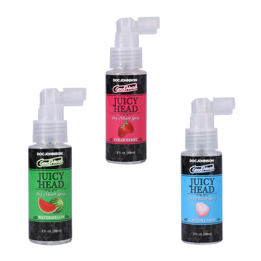 dry mouth spray in watermelon, strawberry, and cotton candy