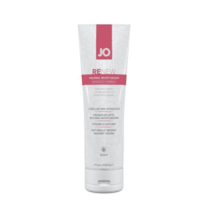 White tube with pink label and writing