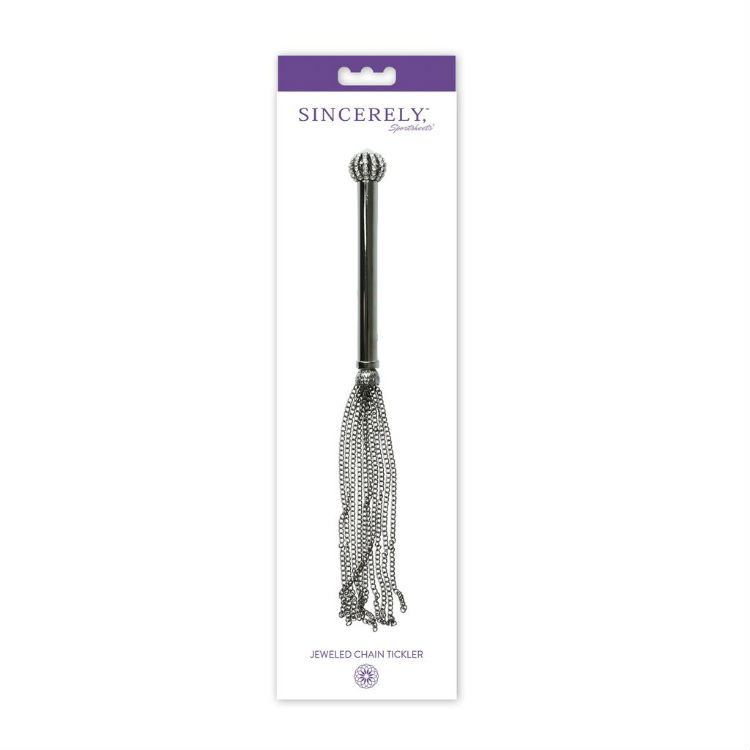 Sincerely Lace Jeweled Chain Tickler - Image 4
