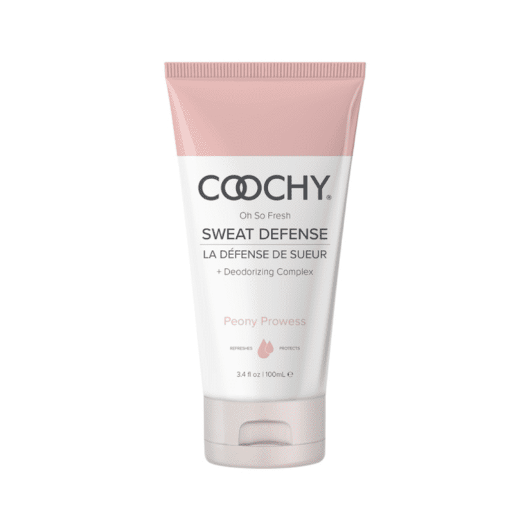 3.4oz bottle of coochy sweat defense lotion