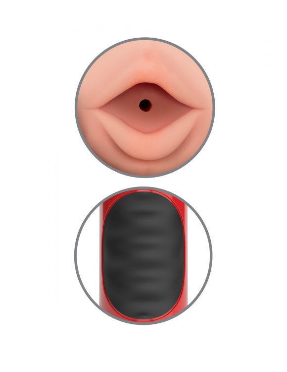 Pipedream Extreme Toyz Mega Grip Vibrating Stroker Mouth - Image 5