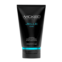 4oz tube of wicked jelle chill personal anal lubricant