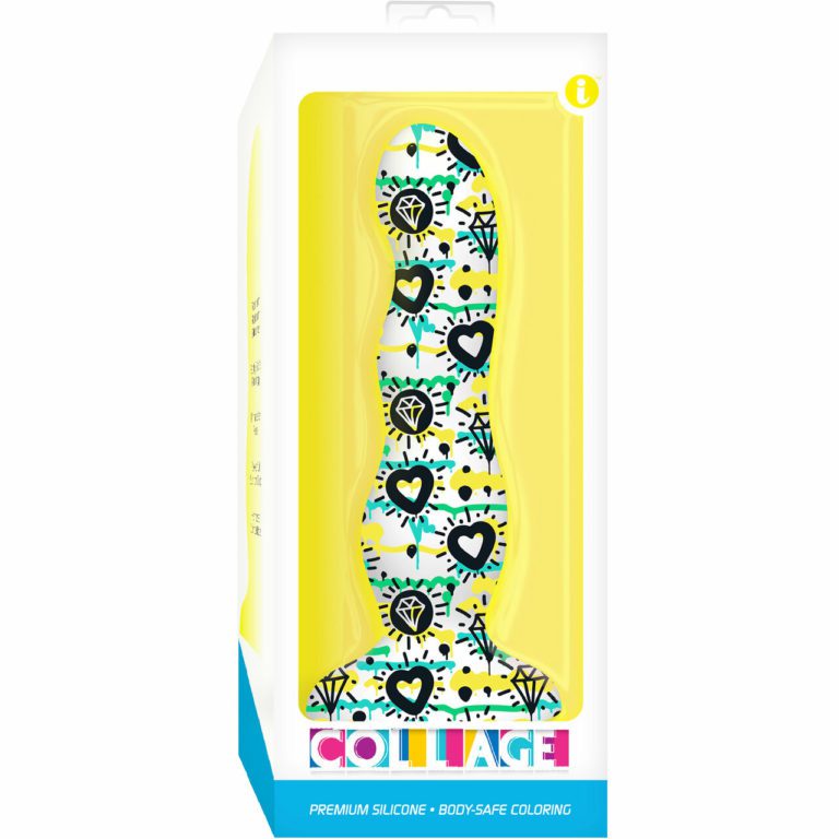 Collage Diamond and Hearts Dildo