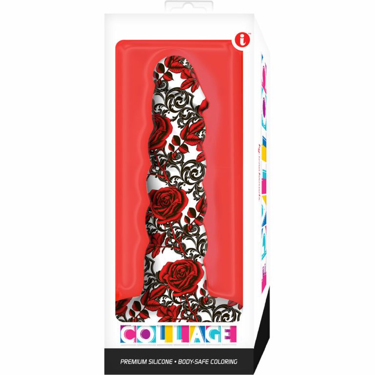 Collage Iron Rose Twisted Dildo