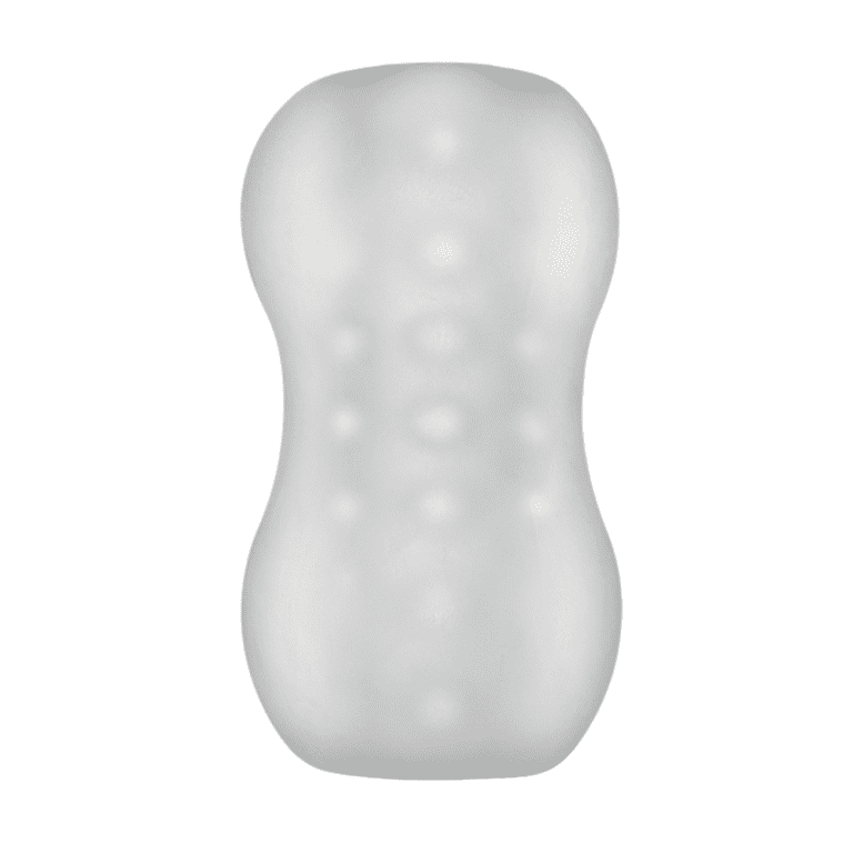 3 inch frosted stroker with textured inner chamber