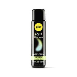 3.4oz bottle of pjur aloe water based lubricant