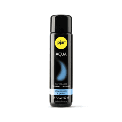 3.4oz bottle of pjur aqua personal lubricant