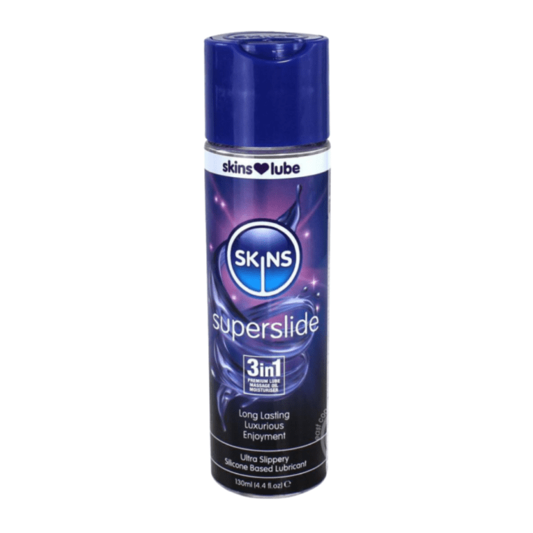 4.4oz bottle of skins superslide personal lubricant