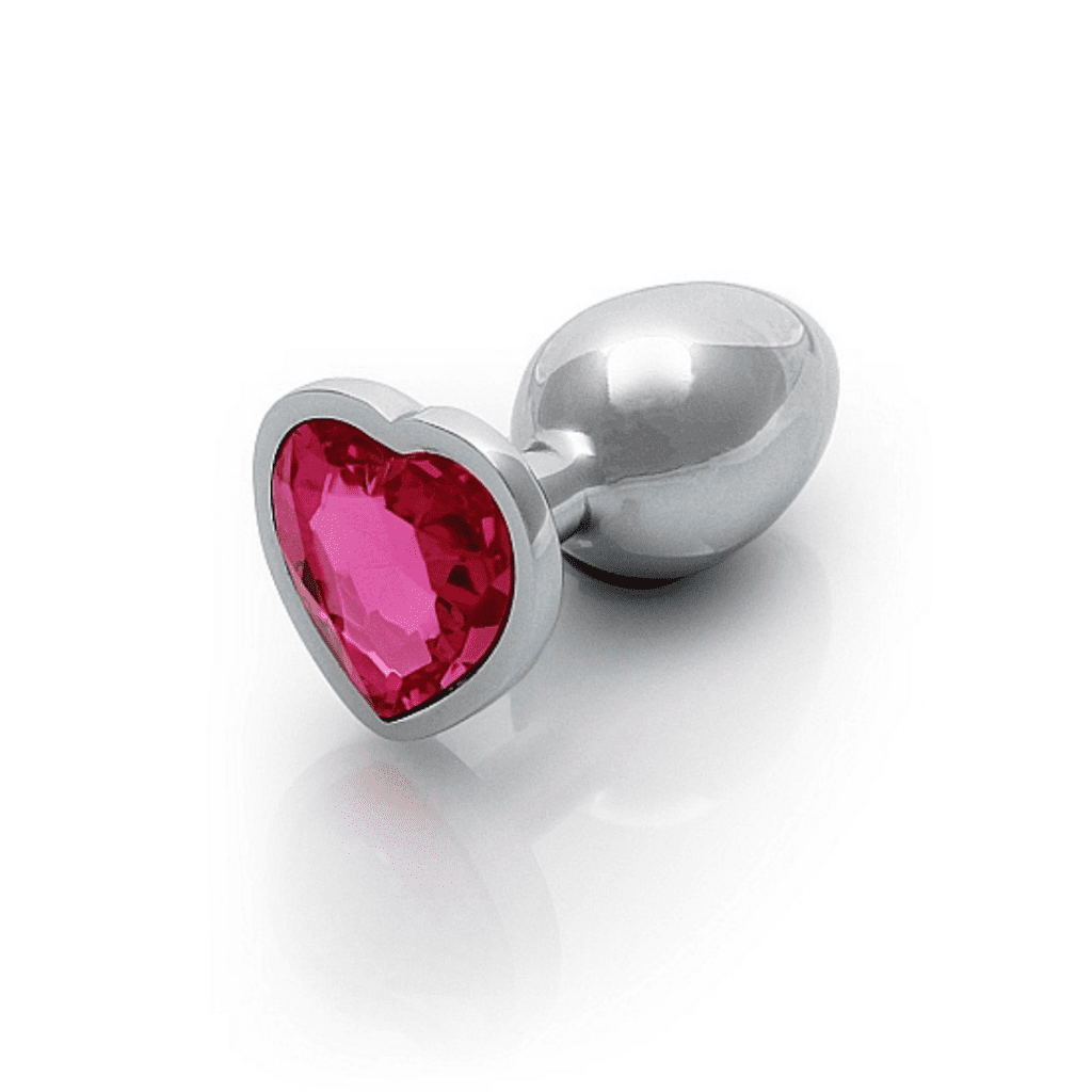 shots pink heart gem plug