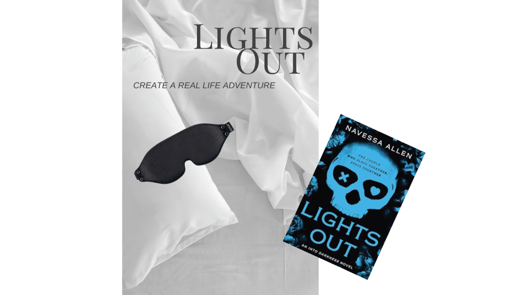 Lights Out Fantasy Romance Book with Edge Blindfold from Sportsheets