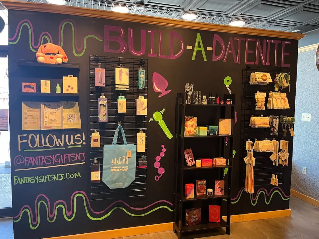 a wall full of product to build your own date night