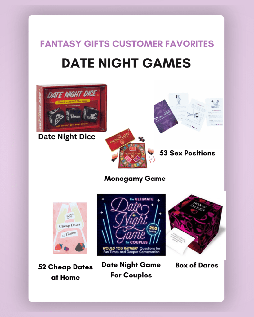 image of 6 different date night games