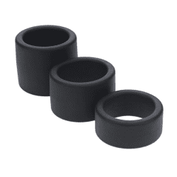 set of 3 LEVELZ black silicone ball straps
