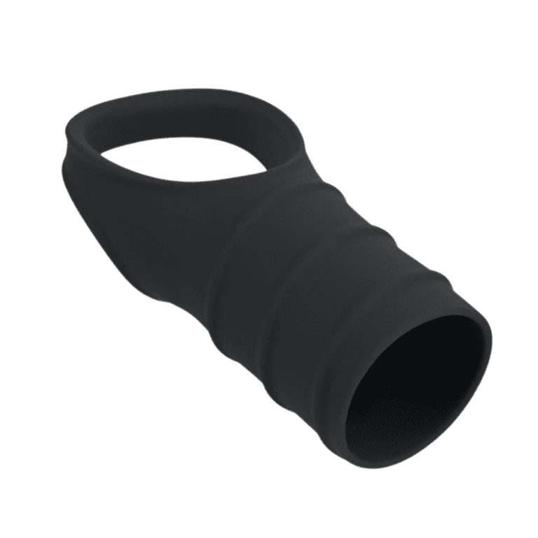 levelz silicone cock ring with ribbed sleve
