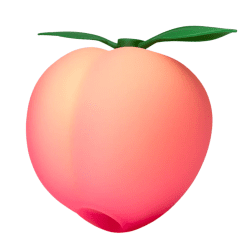 ROMP pink peach vibrator with air pulse technology