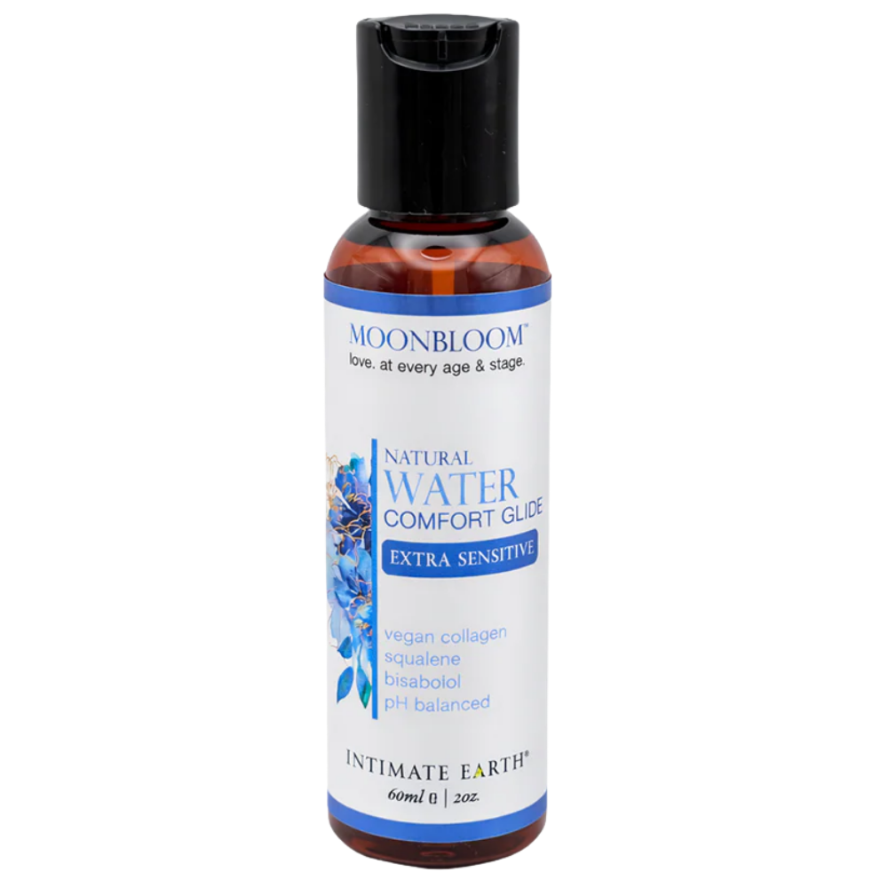 2oz bottle of moonbloom water based comfort glide