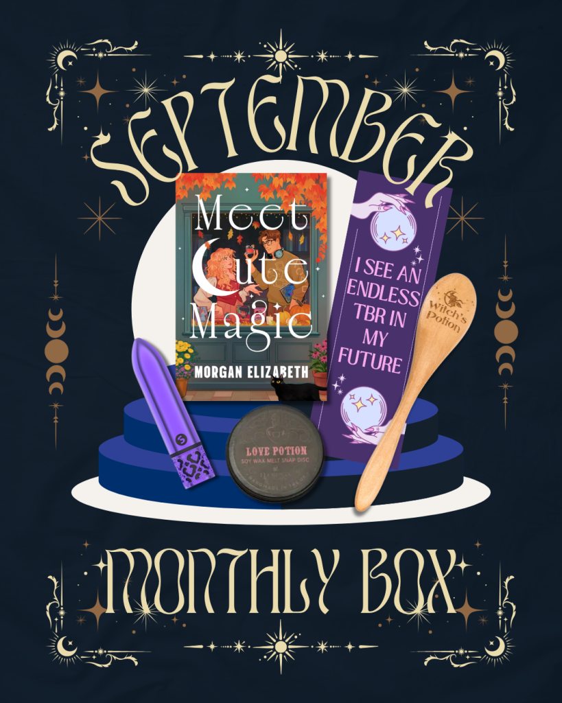 page to pleasure box for the month of september on black background